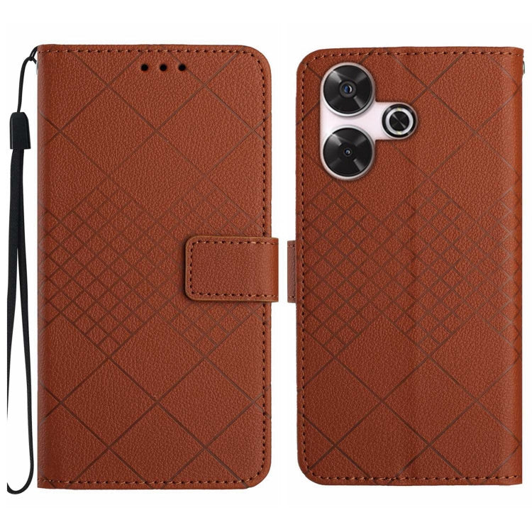 Rhombic Grid Texture Leather Phone Case, For Xiaomi Redmi 13 4G Global / 5G Global, For Xiaomi Redmi A3, For Xiaomi Redmi Note 13 4G Global, For Xiaomi Redmi 13C 5G, For Xiaomi 14 Ultra, For Xiaomi 14 Pro, For Xiaomi 14, For Xiaomi Redmi 13C 4G