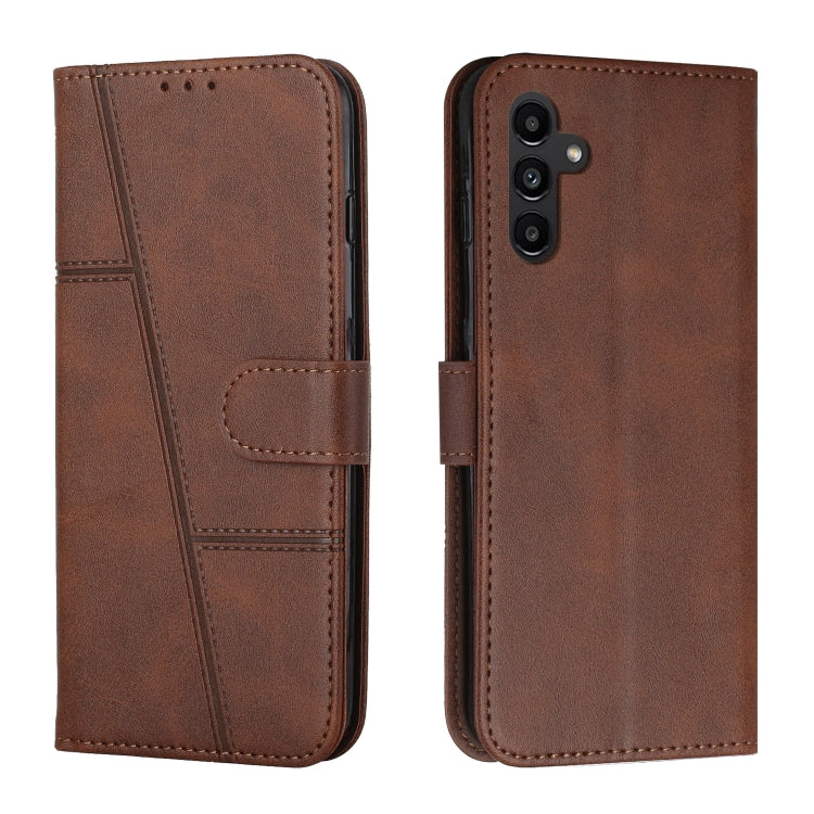 Stitching Calf Texture Buckle Leather Phone Case, For Samsung Galaxy A05s