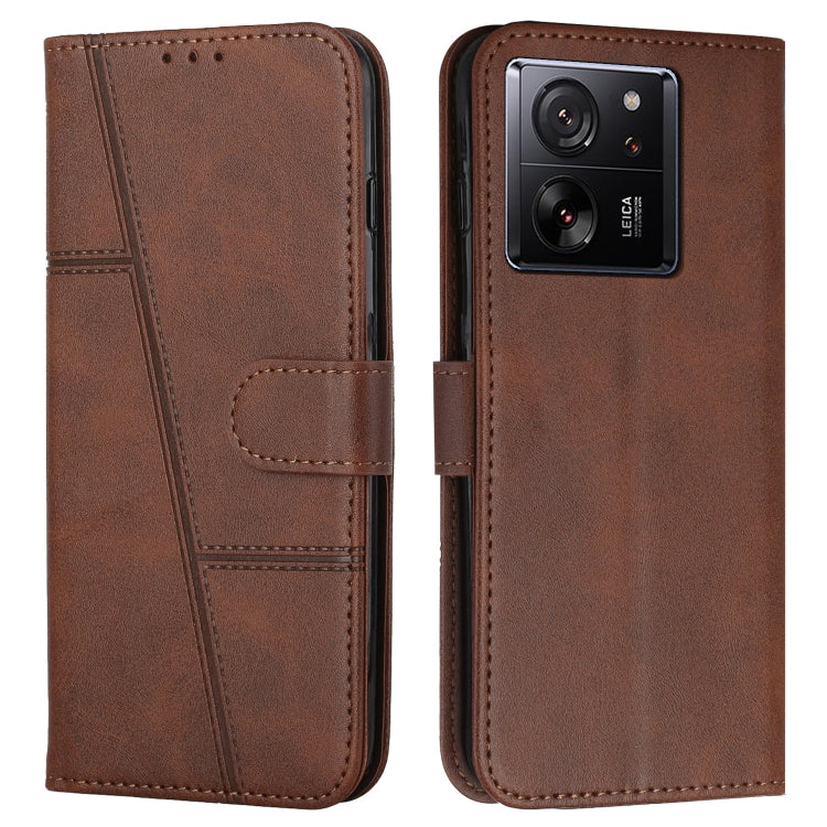 Stitching Calf Texture Buckle Leather Phone Case, For Xiaomi 14 pro, For Xiaomi 13T / Xiaomi 13T Pro, For Xiaomi 14, For Xiaomi Redmi Note 13, For Xiaomi Redmi 13C, For Xiaomi Redmi Note 13 pro+, For Xiaomi Redmi Note 13 pro