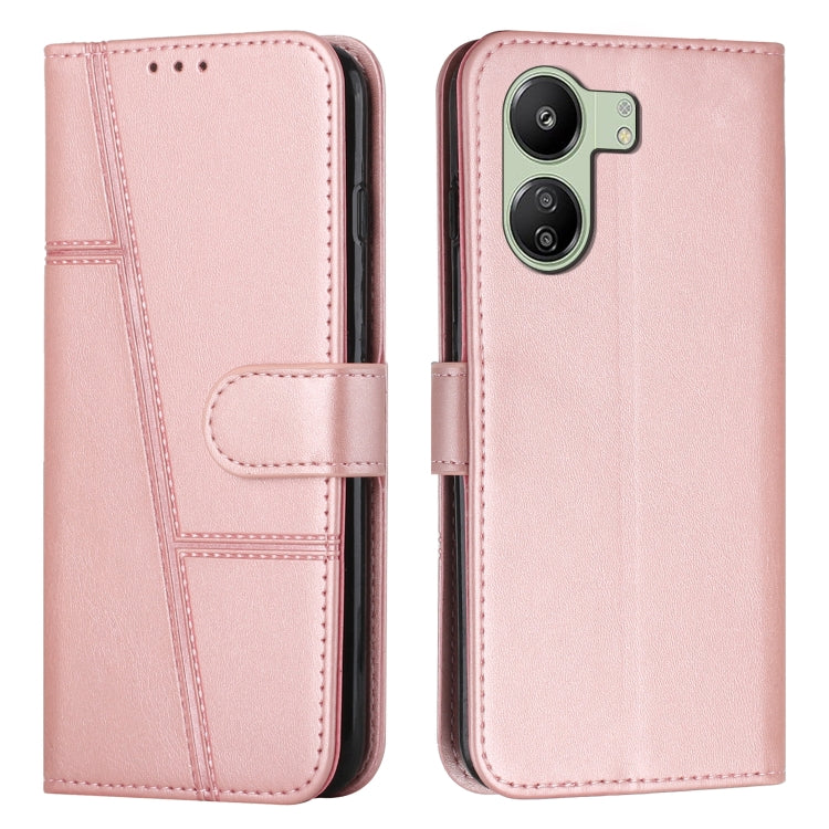 Stitching Calf Texture Buckle Leather Phone Case, For Xiaomi 13T / Xiaomi 13T Pro, For Xiaomi 14 pro, For Xiaomi 14, For Xiaomi Redmi Note 13, For Xiaomi Redmi 13C, For Xiaomi Redmi Note 13 pro+, For Xiaomi Redmi Note 13 pro