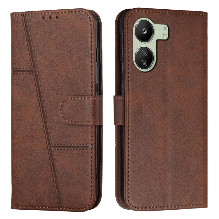 Stitching Calf Texture Buckle Leather Phone Case, For Xiaomi 13T / Xiaomi 13T Pro, For Xiaomi 14 pro, For Xiaomi 14, For Xiaomi Redmi Note 13, For Xiaomi Redmi 13C, For Xiaomi Redmi Note 13 pro+, For Xiaomi Redmi Note 13 pro