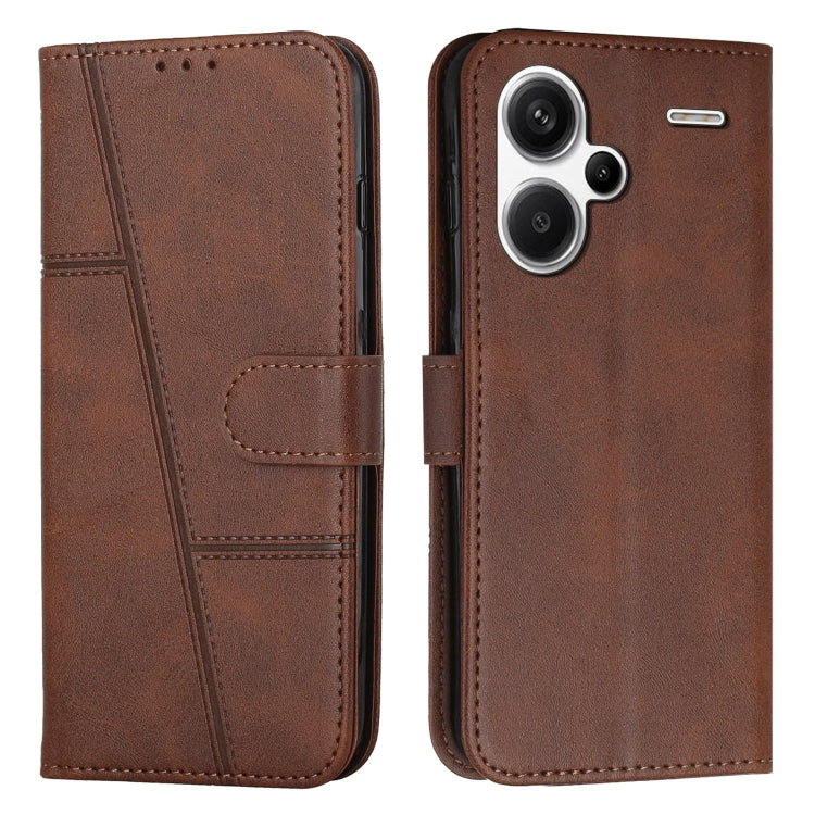 Stitching Calf Texture Buckle Leather Phone Case, For Xiaomi 13T / Xiaomi 13T Pro, For Xiaomi 14 pro, For Xiaomi 14, For Xiaomi Redmi Note 13, For Xiaomi Redmi 13C, For Xiaomi Redmi Note 13 pro+, For Xiaomi Redmi Note 13 pro