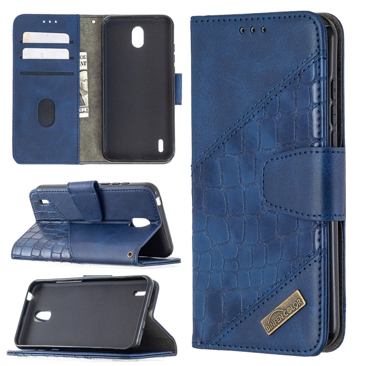 Matching Color Crocodile Texture Horizontal Flip PU Leather Case with Wallet & Holder & Card Slots, For Nokia 1.3, For Sony Xperia L4