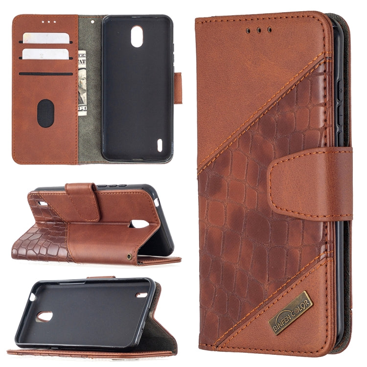 Matching Color Crocodile Texture Horizontal Flip PU Leather Case with Wallet & Holder & Card Slots, For Nokia 1.3, For Sony Xperia L4