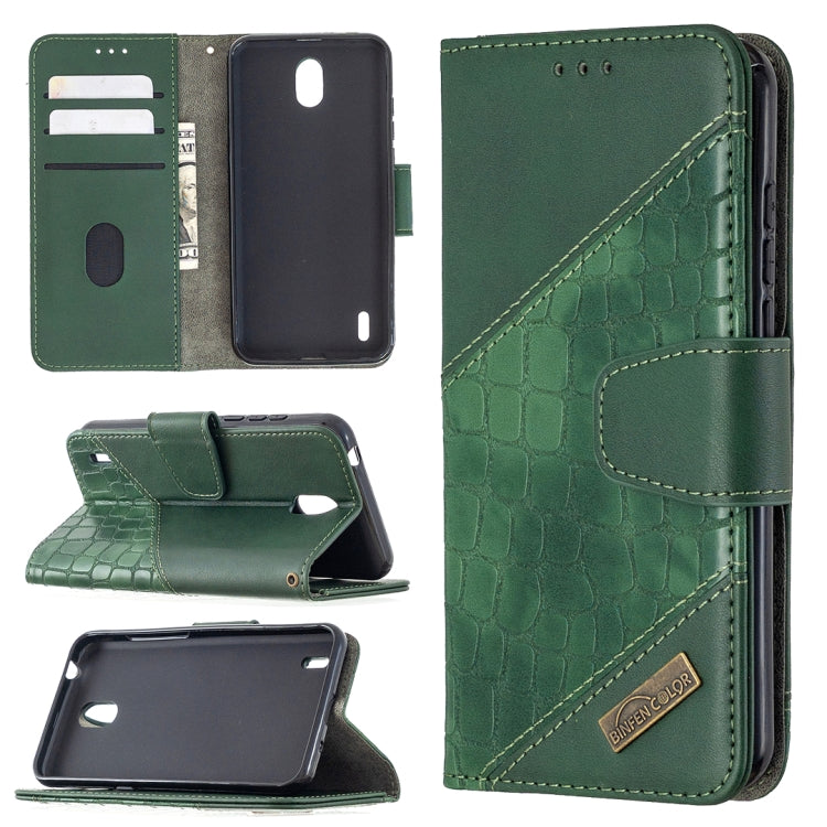 Matching Color Crocodile Texture Horizontal Flip PU Leather Case with Wallet & Holder & Card Slots, For Nokia 1.3, For Sony Xperia L4
