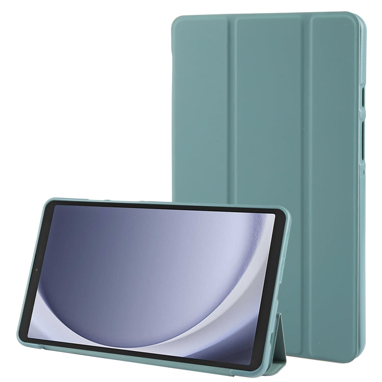 Tri-fold Holder Horizontal Flip TPU Leather Tablet Case, For Samsung Galaxy Tab A11+ / A9+, For Samsung Galaxy Tab A11 / A9