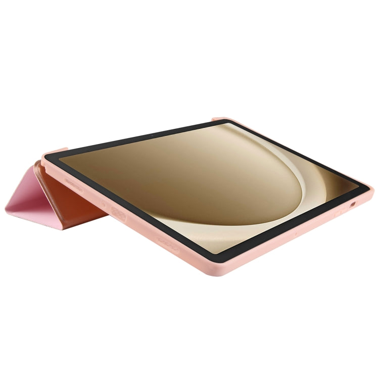 Tri-fold Holder Horizontal Flip TPU Leather Tablet Case, For Samsung Galaxy Tab A11+ / A9+, For Samsung Galaxy Tab A11 / A9