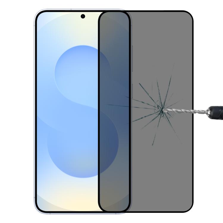 Full Cover Anti-peeping Tempered Glass Film, Support Fingerprint Unlocking, For Samsung Galaxy S26+ 5G, For Samsung Galaxy S26 Edge 5G, For Samsung Galaxy S26 Ultra 5G, For Samsung Galaxy S26 5G, For Samsung Galaxy S25 Edge 5G, For Samsung Galaxy S25 5...