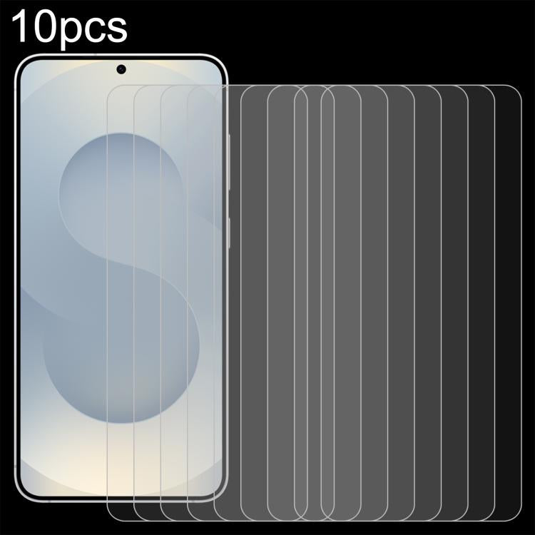 10pcs 0.18mm 9H 2.5D Tempered Glass Film, Support Fingerprint Unlocking, For Samsung Galaxy S26+ 5G, For Samsung Galaxy S26 Edge 5G, For Samsung Galaxy S26 Ultra 5G, For Samsung Galaxy S26 5G, For Samsung Galaxy S25 Edge 5G, For Samsung Galaxy S25 5G  ...