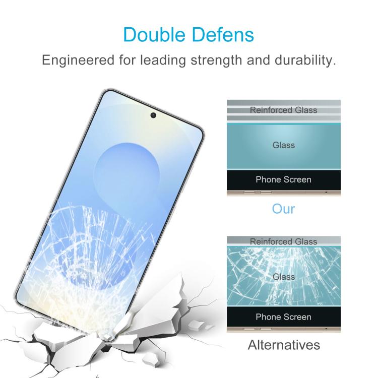 10pcs 0.18mm 9H 2.5D Tempered Glass Film, Support Fingerprint Unlocking, For Samsung Galaxy S26+ 5G, For Samsung Galaxy S26 Edge 5G, For Samsung Galaxy S26 Ultra 5G, For Samsung Galaxy S26 5G, For Samsung Galaxy S25 Edge 5G, For Samsung Galaxy S25 5G  ...