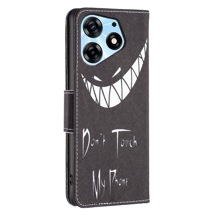 Colored Drawing Pattern Leather Phone Case, For Tecno Spark 10 Pro