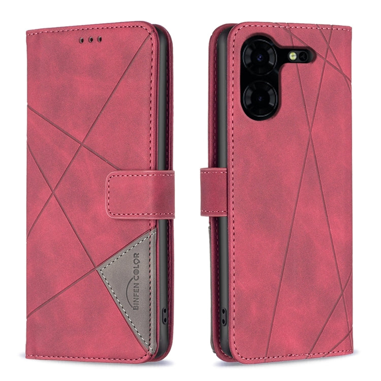 Magnetic Buckle Rhombus Texture Leather Phone Case, For Tecno Spark 20, For Tecno Pova 5 Pro 5G, For Tecno Pova Neo 3, For Tecno Pova 5, For Tecno Camon 20 Premier, For Tecno Camon 20 Pro 5G, For Tecno Camon 20/Camon 20 Pro 4G, For Tecno Spark 10C