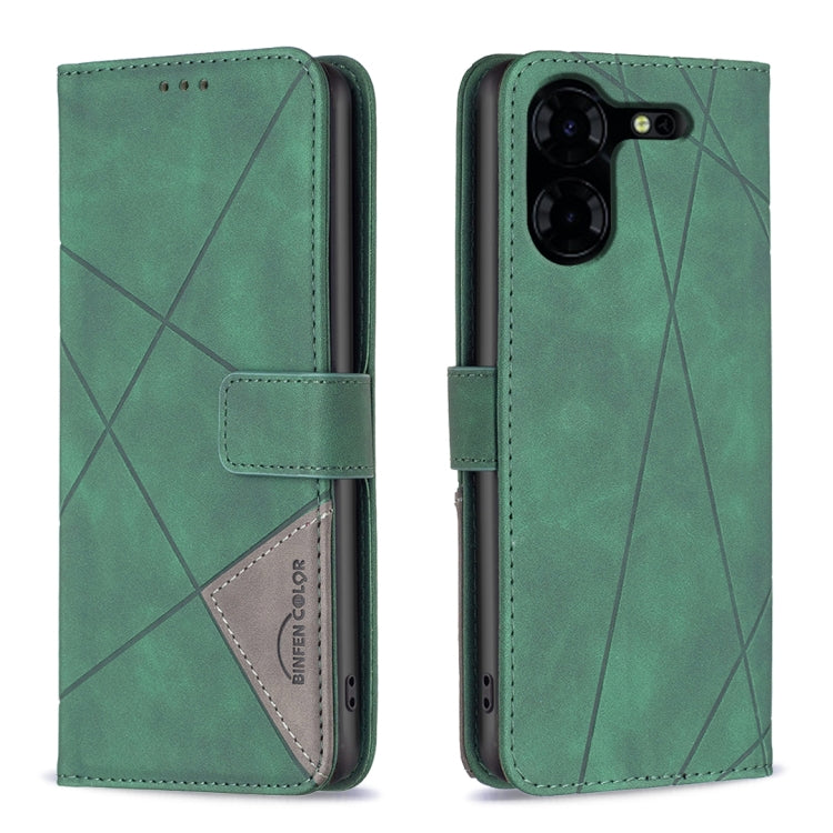 Magnetic Buckle Rhombus Texture Leather Phone Case, For Tecno Spark 20, For Tecno Pova 5 Pro 5G, For Tecno Pova Neo 3, For Tecno Pova 5, For Tecno Camon 20 Premier, For Tecno Camon 20 Pro 5G, For Tecno Camon 20/Camon 20 Pro 4G, For Tecno Spark 10C