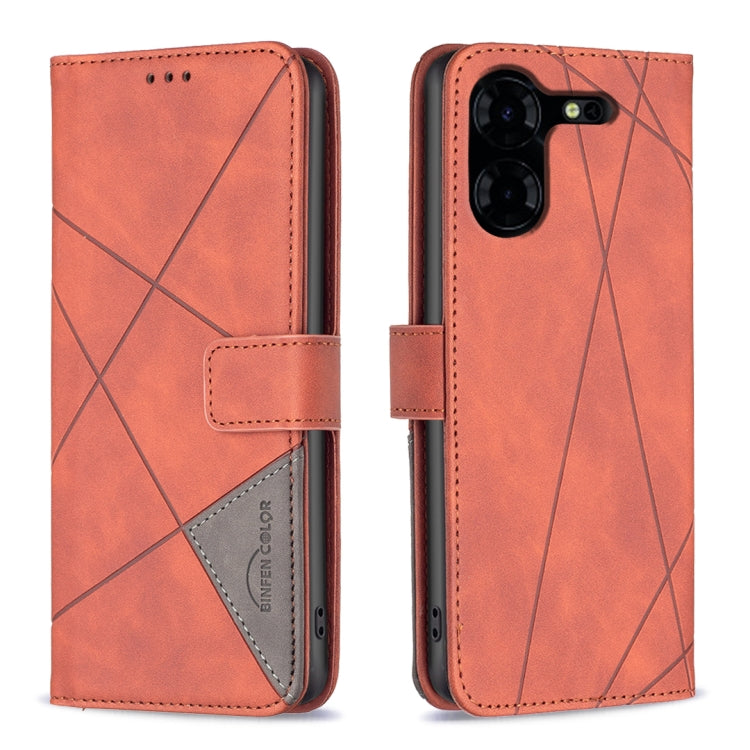 Magnetic Buckle Rhombus Texture Leather Phone Case, For Tecno Spark 20, For Tecno Pova 5 Pro 5G, For Tecno Pova Neo 3, For Tecno Pova 5, For Tecno Camon 20 Premier, For Tecno Camon 20 Pro 5G, For Tecno Camon 20/Camon 20 Pro 4G, For Tecno Spark 10C