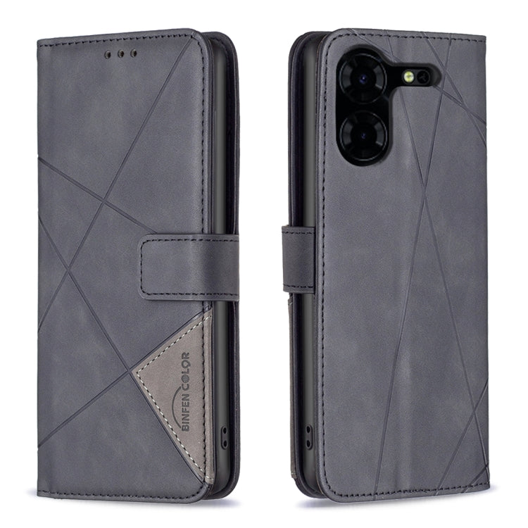 Magnetic Buckle Rhombus Texture Leather Phone Case, For Tecno Spark 20, For Tecno Pova 5 Pro 5G, For Tecno Pova Neo 3, For Tecno Pova 5, For Tecno Camon 20 Premier, For Tecno Camon 20 Pro 5G, For Tecno Camon 20/Camon 20 Pro 4G, For Tecno Spark 10C
