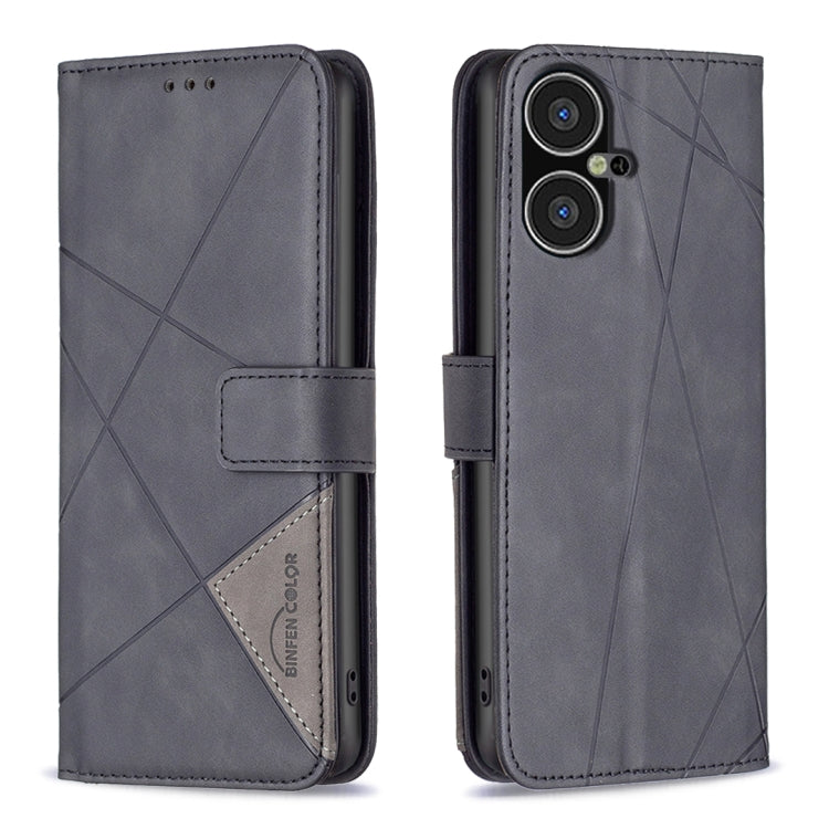Magnetic Buckle Rhombus Texture Leather Phone Case, For Tecno Spark 20, For Tecno Pova 5 Pro 5G, For Tecno Pova Neo 3, For Tecno Pova 5, For Tecno Camon 20 Premier, For Tecno Camon 20 Pro 5G, For Tecno Camon 20/Camon 20 Pro 4G, For Tecno Spark 10C
