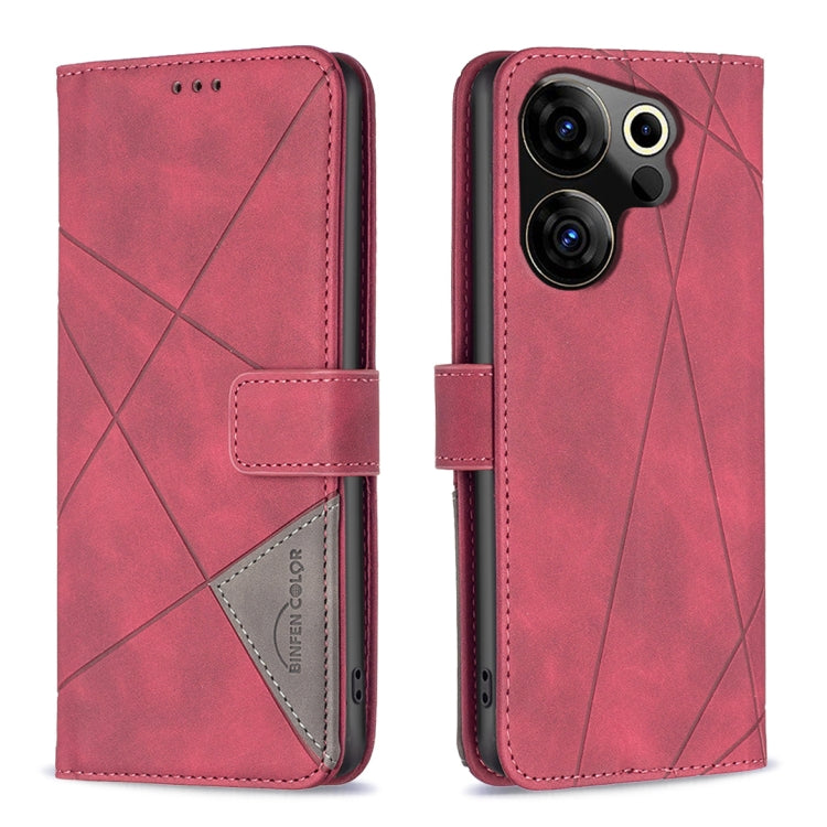 Magnetic Buckle Rhombus Texture Leather Phone Case, For Tecno Spark Go 2024 / 20C / POP 8, For Tecno Spark 20, For Tecno Pova 5 Pro 5G, For Tecno Pova Neo 3, For Tecno Pova 5, For Tecno Camon 20 Premier, For Tecno Camon 20 Pro 5G                       ...