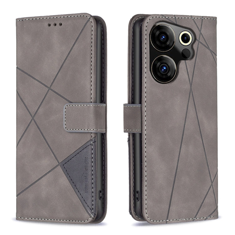 Magnetic Buckle Rhombus Texture Leather Phone Case, For Tecno Spark 20, For Tecno Pova 5 Pro 5G, For Tecno Pova Neo 3, For Tecno Pova 5, For Tecno Camon 20 Premier, For Tecno Camon 20 Pro 5G, For Tecno Camon 20/Camon 20 Pro 4G, For Tecno Spark 10C
