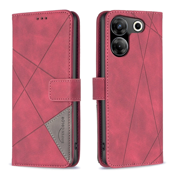 Magnetic Buckle Rhombus Texture Leather Phone Case, For Tecno Spark 20, For Tecno Pova 5 Pro 5G, For Tecno Pova Neo 3, For Tecno Pova 5, For Tecno Camon 20 Premier, For Tecno Camon 20 Pro 5G, For Tecno Camon 20/Camon 20 Pro 4G, For Tecno Spark 10C