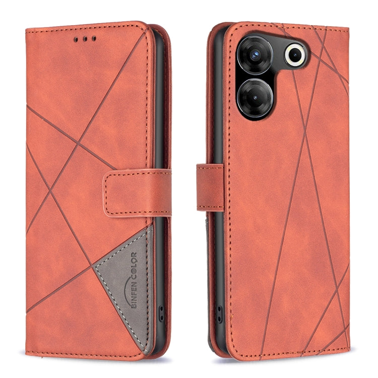Magnetic Buckle Rhombus Texture Leather Phone Case, For Tecno Spark 20, For Tecno Pova 5 Pro 5G, For Tecno Pova Neo 3, For Tecno Pova 5, For Tecno Camon 20 Premier, For Tecno Camon 20 Pro 5G, For Tecno Camon 20/Camon 20 Pro 4G, For Tecno Spark 10C