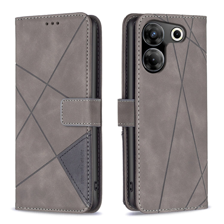 Magnetic Buckle Rhombus Texture Leather Phone Case, For Tecno Spark 20, For Tecno Pova 5 Pro 5G, For Tecno Pova Neo 3, For Tecno Pova 5, For Tecno Camon 20 Premier, For Tecno Camon 20 Pro 5G, For Tecno Camon 20/Camon 20 Pro 4G, For Tecno Spark 10C