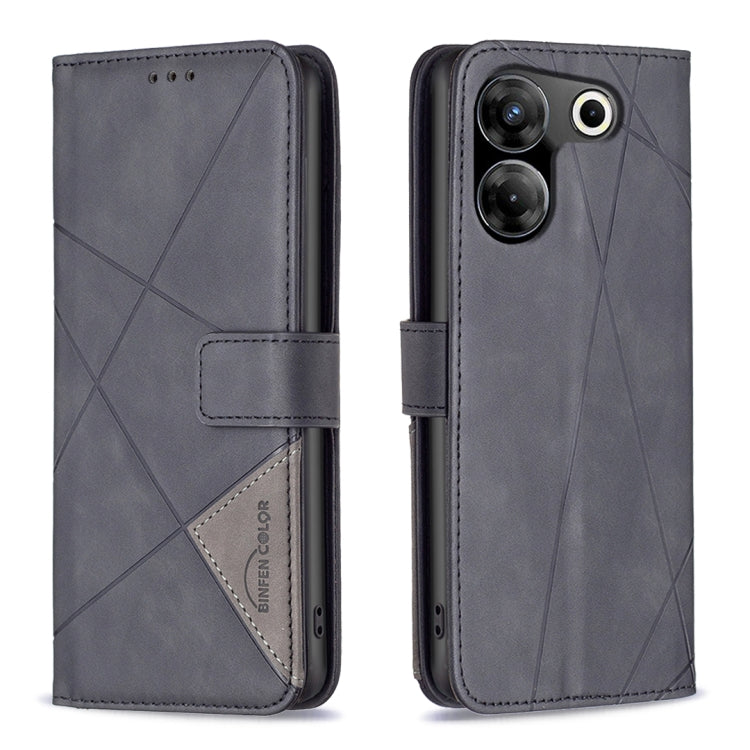 Magnetic Buckle Rhombus Texture Leather Phone Case, For Tecno Spark 20, For Tecno Pova 5 Pro 5G, For Tecno Pova Neo 3, For Tecno Pova 5, For Tecno Camon 20 Premier, For Tecno Camon 20 Pro 5G, For Tecno Camon 20/Camon 20 Pro 4G, For Tecno Spark 10C