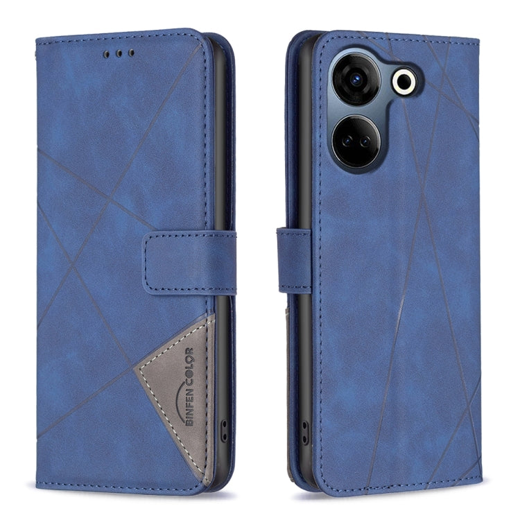 Magnetic Buckle Rhombus Texture Leather Phone Case, For Tecno Spark 20, For Tecno Pova 5 Pro 5G, For Tecno Pova Neo 3, For Tecno Pova 5, For Tecno Camon 20 Premier, For Tecno Camon 20 Pro 5G, For Tecno Camon 20/Camon 20 Pro 4G, For Tecno Spark 10C