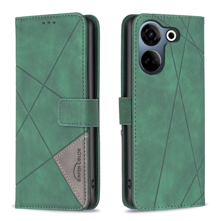 Magnetic Buckle Rhombus Texture Leather Phone Case, For Tecno Spark 20, For Tecno Pova 5 Pro 5G, For Tecno Pova Neo 3, For Tecno Pova 5, For Tecno Camon 20 Premier, For Tecno Camon 20 Pro 5G, For Tecno Camon 20/Camon 20 Pro 4G, For Tecno Spark 10C