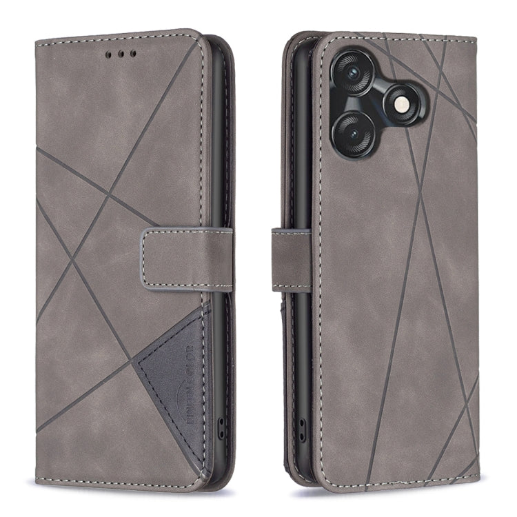Magnetic Buckle Rhombus Texture Leather Phone Case, For Tecno Spark 20, For Tecno Pova 5 Pro 5G, For Tecno Pova Neo 3, For Tecno Pova 5, For Tecno Camon 20 Premier, For Tecno Camon 20 Pro 5G, For Tecno Camon 20/Camon 20 Pro 4G, For Tecno Spark 10C