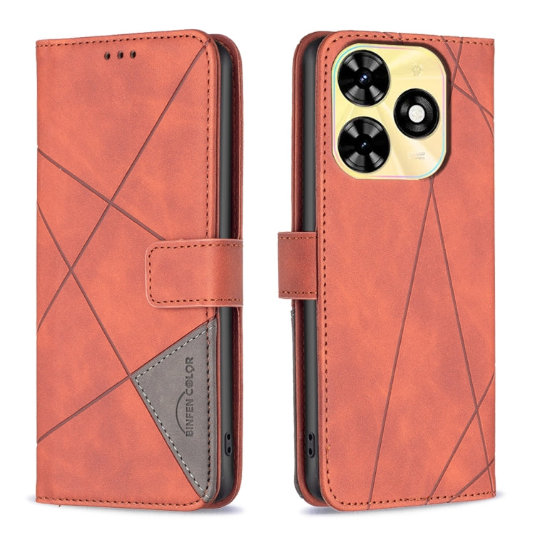 Magnetic Buckle Rhombus Texture Leather Phone Case, For Tecno Spark 20, For Tecno Pova 5 Pro 5G, For Tecno Pova Neo 3, For Tecno Pova 5, For Tecno Camon 20 Premier, For Tecno Camon 20 Pro 5G, For Tecno Camon 20/Camon 20 Pro 4G, For Tecno Spark 10C