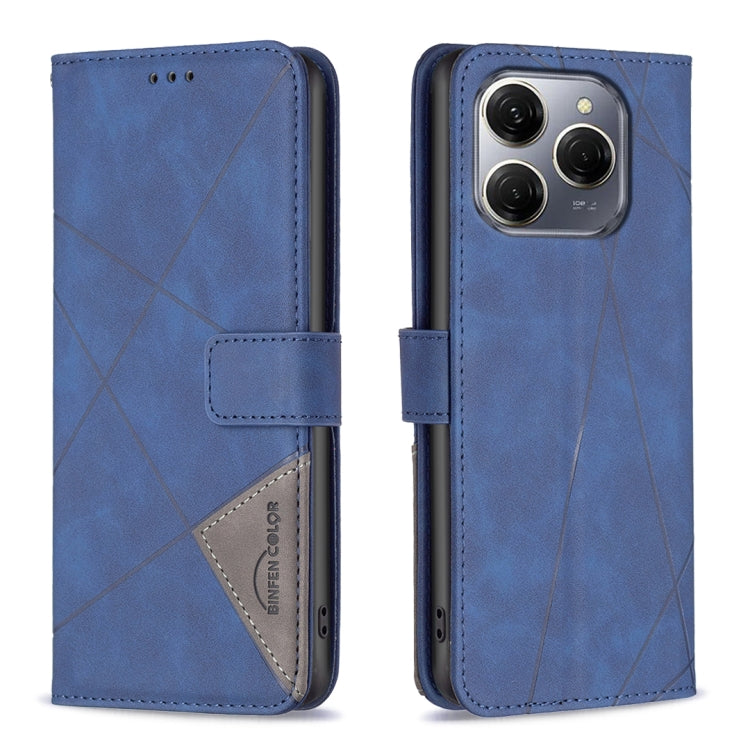 Magnetic Buckle Rhombus Texture Leather Phone Case, For Tecno Spark 30 4G, For Tecno Spark 30C, For Tecno Spark Go 1 / Pop 9, For Tecno Spark 20 Pro 5G, For Tecno Pova 6 Neo, For Tecno Pova 6/6 Pro 5G, For Tecno Camon 30 Premier 5G, For Tecno Spark 20 Pro