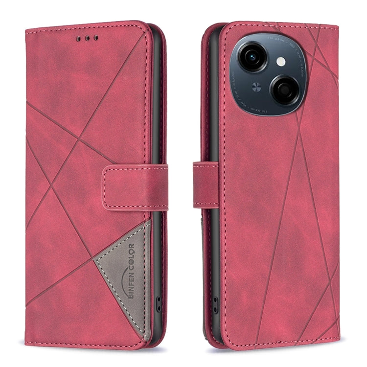 Magnetic Buckle Rhombus Texture Leather Phone Case, For Tecno Spark 30 4G, For Tecno Spark 30C, For Tecno Spark Go 1 / Pop 9, For Tecno Spark 20 Pro 5G, For Tecno Pova 6 Neo, For Tecno Pova 6/6 Pro 5G, For Tecno Camon 30 Premier 5G, For Tecno Spark 20 Pro