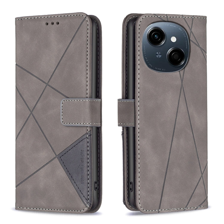 Magnetic Buckle Rhombus Texture Leather Phone Case, For Tecno Spark 30 4G, For Tecno Spark 30C, For Tecno Spark Go 1 / Pop 9, For Tecno Spark 20 Pro 5G, For Tecno Pova 6 Neo, For Tecno Pova 6/6 Pro 5G, For Tecno Camon 30 Premier 5G, For Tecno Spark 20 Pro