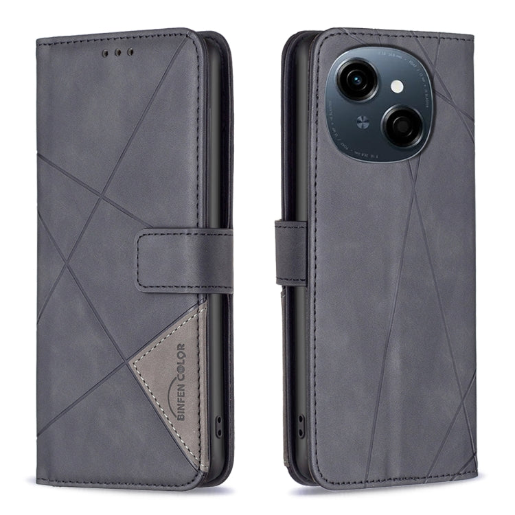 Magnetic Buckle Rhombus Texture Leather Phone Case, For Tecno Spark 30 4G, For Tecno Spark 30C, For Tecno Spark Go 1 / Pop 9, For Tecno Spark 20 Pro 5G, For Tecno Pova 6 Neo, For Tecno Pova 6/6 Pro 5G, For Tecno Camon 30 Premier 5G, For Tecno Spark 20 Pro