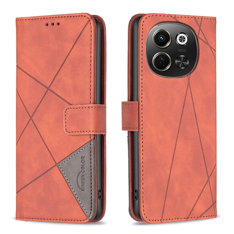 Magnetic Buckle Rhombus Texture Leather Phone Case, For Tecno Pova 7 Ultra 5G, For Tecno Camon 40 Pro 4G, For Tecno Camon 40, For Tecno Camon 40 Pro 5G, For Tecno POP 9 5G / Spark 30C 5G, For Tecno Pova 6 Neo 5G / Spark 30 5G, For Tecno Spark 30 Pro 4G...