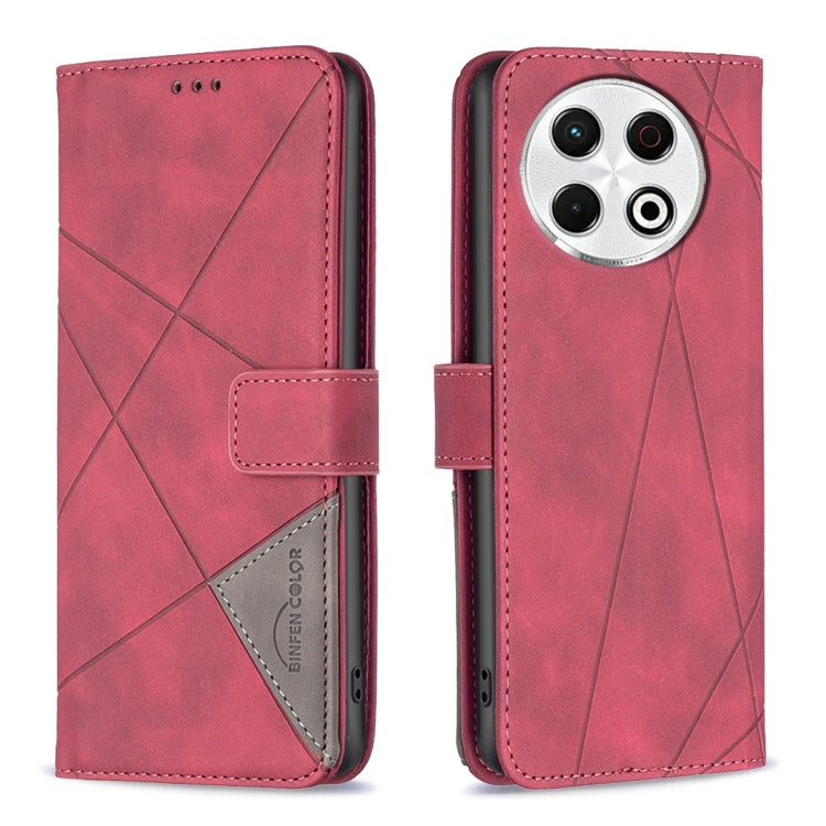 Magnetic Buckle Rhombus Texture Leather Phone Case, For Tecno Pova 7 Ultra 5G, For Tecno Camon 40 Pro 4G, For Tecno Camon 40, For Tecno Camon 40 Pro 5G, For Tecno POP 9 5G / Spark 30C 5G, For Tecno Pova 6 Neo 5G / Spark 30 5G, For Tecno Spark 30 Pro 4G...