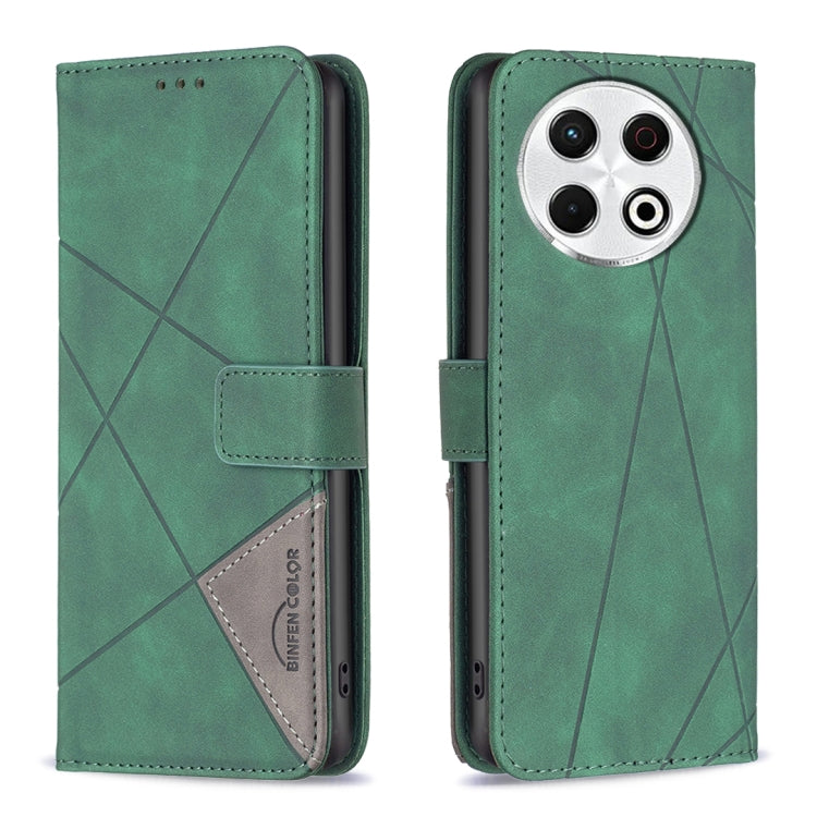 Magnetic Buckle Rhombus Texture Leather Phone Case, For Tecno Pova 7 Ultra 5G, For Tecno Camon 40 Pro 4G, For Tecno Camon 40, For Tecno Camon 40 Pro 5G, For Tecno POP 9 5G / Spark 30C 5G, For Tecno Pova 6 Neo 5G / Spark 30 5G, For Tecno Spark 30 Pro 4G...