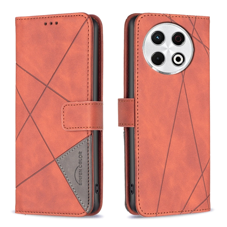 Magnetic Buckle Rhombus Texture Leather Phone Case, For Tecno Pova 7 Ultra 5G, For Tecno Camon 40 Pro 4G, For Tecno Camon 40, For Tecno Camon 40 Pro 5G, For Tecno POP 9 5G / Spark 30C 5G, For Tecno Pova 6 Neo 5G / Spark 30 5G, For Tecno Spark 30 Pro 4G...