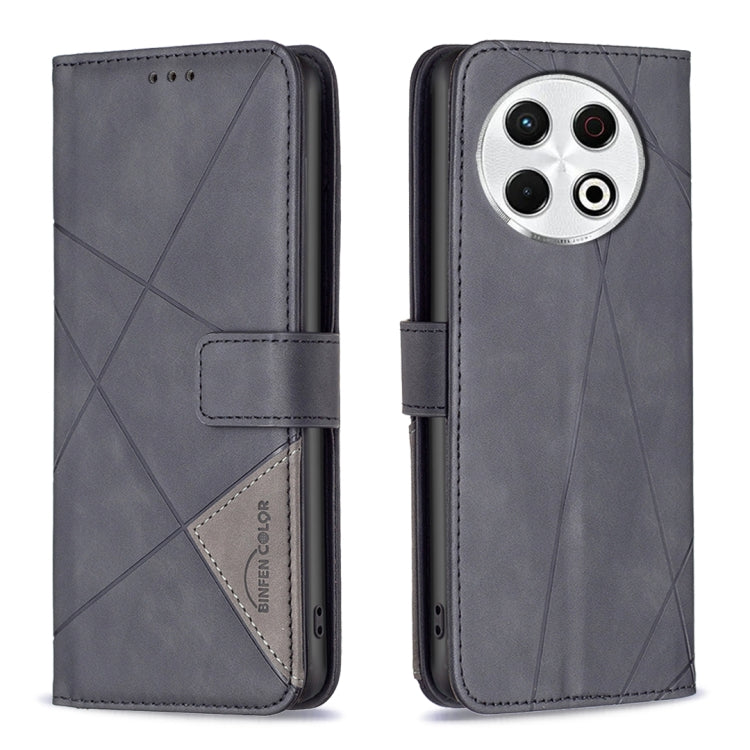 Magnetic Buckle Rhombus Texture Leather Phone Case, For Tecno Pova 7 Ultra 5G, For Tecno Camon 40 Pro 4G, For Tecno Camon 40, For Tecno Camon 40 Pro 5G, For Tecno POP 9 5G / Spark 30C 5G, For Tecno Pova 6 Neo 5G / Spark 30 5G, For Tecno Spark 30 Pro 4G...