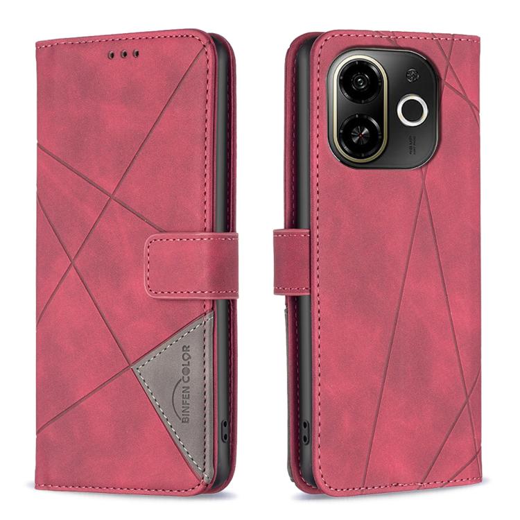 Magnetic Buckle Rhombus Texture Leather Phone Case, For Tecno Pova 7 Ultra 5G, For Tecno Camon 40 Pro 4G, For Tecno Camon 40, For Tecno Camon 40 Pro 5G, For Tecno POP 9 5G / Spark 30C 5G, For Tecno Pova 6 Neo 5G / Spark 30 5G, For Tecno Spark 30 Pro 4G...