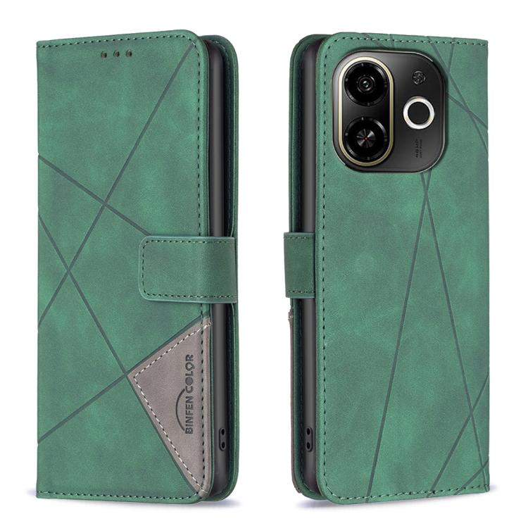 Magnetic Buckle Rhombus Texture Leather Phone Case, For Tecno Pova 7 Ultra 5G, For Tecno Camon 40 Pro 4G, For Tecno Camon 40, For Tecno Camon 40 Pro 5G, For Tecno POP 9 5G / Spark 30C 5G, For Tecno Pova 6 Neo 5G / Spark 30 5G, For Tecno Spark 30 Pro 4G...