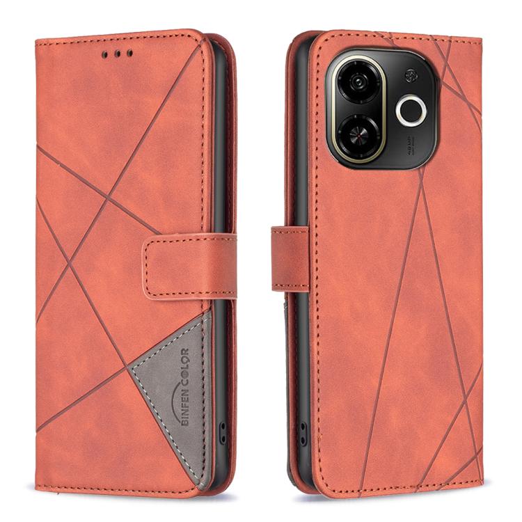 Magnetic Buckle Rhombus Texture Leather Phone Case, For Tecno Pova 7 Ultra 5G, For Tecno Camon 40 Pro 4G, For Tecno Camon 40, For Tecno Camon 40 Pro 5G, For Tecno POP 9 5G / Spark 30C 5G, For Tecno Pova 6 Neo 5G / Spark 30 5G, For Tecno Spark 30 Pro 4G...