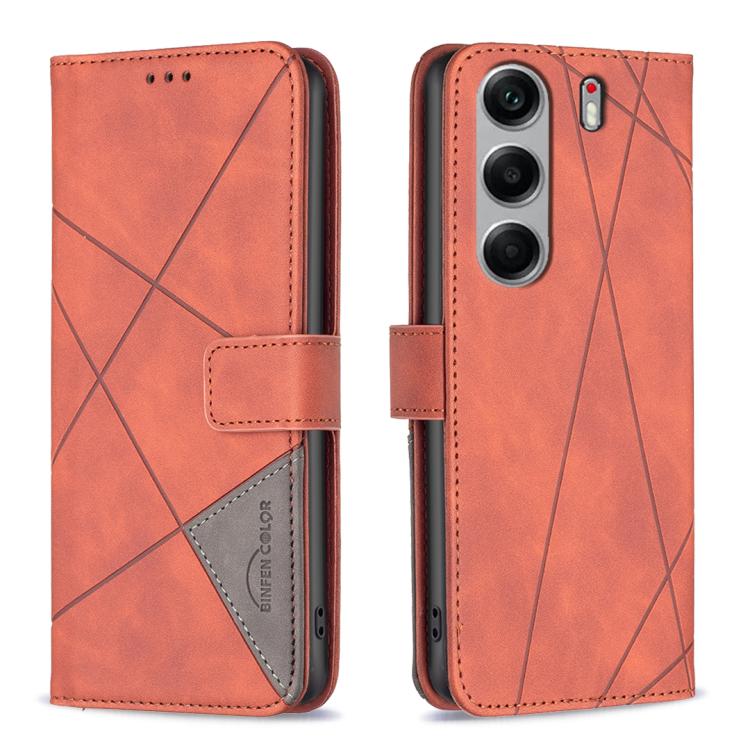 Magnetic Buckle Rhombus Texture Leather Phone Case, For Tecno Pova 7 Ultra 5G, For Tecno Camon 40 Pro 4G, For Tecno Camon 40, For Tecno Camon 40 Pro 5G, For Tecno POP 9 5G / Spark 30C 5G, For Tecno Pova 6 Neo 5G / Spark 30 5G, For Tecno Spark 30 Pro 4G...
