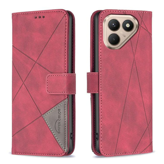 Magnetic Buckle Rhombus Texture Leather Phone Case, For Tecno Pova 7 Ultra 5G, For Tecno Camon 40 Pro 4G, For Tecno Camon 40, For Tecno Camon 40 Pro 5G, For Tecno POP 9 5G / Spark 30C 5G, For Tecno Pova 6 Neo 5G / Spark 30 5G, For Tecno Spark 30 Pro 4G...
