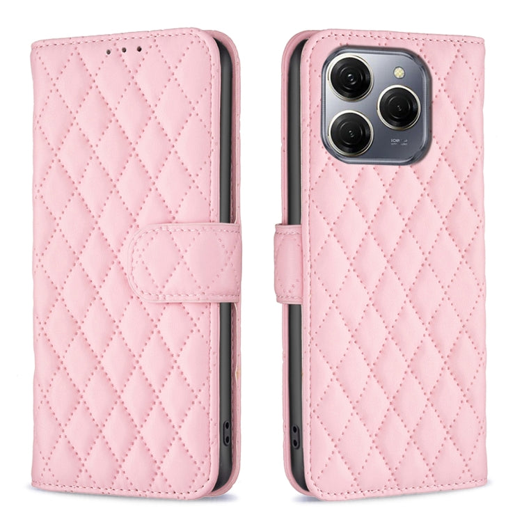 Diamond Lattice Wallet Flip Leather Phone Case, For Tecno Spark 50 5G, For Tecno Pova 7 Pro 5G, For Tecno Pova 7 Ultra 5G, For Tecno Spark 30C, For Tecno Spark Go 1 / Pop 9, For Tecno Spark 20 Pro 5G, For Tecno Pova 6 Neo, For Tecno Pova 6/6 Pro 5G