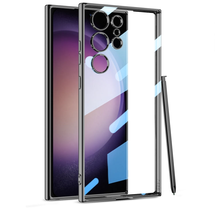 GKK Plating Transparent TPU Phone Case, Without pen, For Samsung Galaxy S24, For Samsung Galaxy S24 Ultra, For Samsung Galaxy S24+