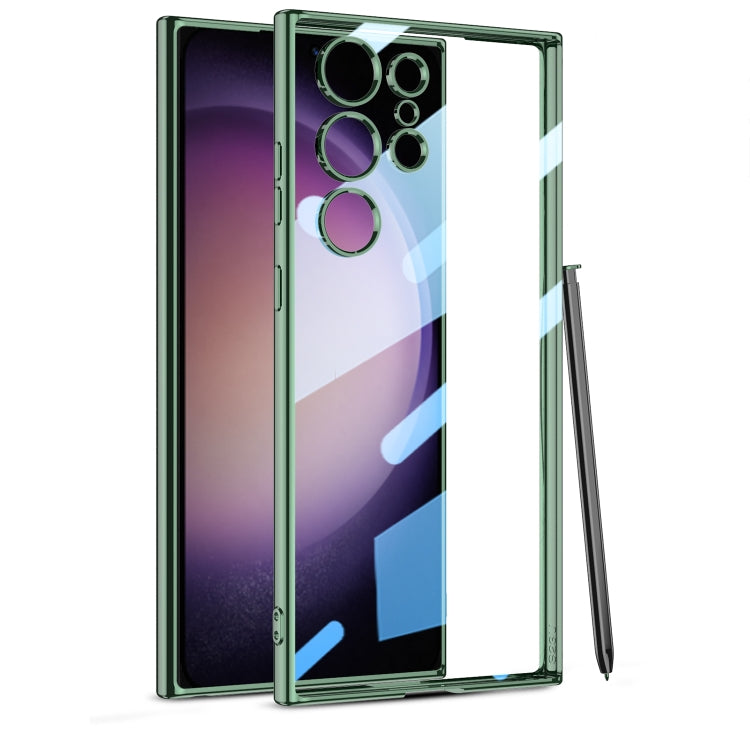 GKK Plating Transparent TPU Phone Case, Without pen, For Samsung Galaxy S24, For Samsung Galaxy S24 Ultra, For Samsung Galaxy S24+