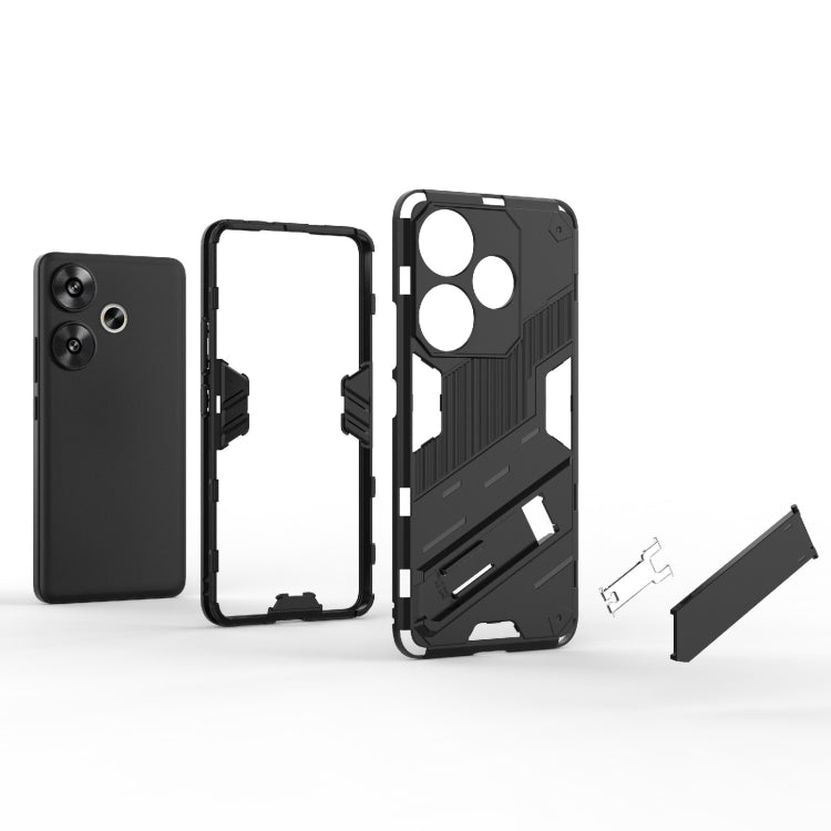 Punk Armor 2 in 1 PC + TPU Phone Case with Holder, For Xiaomi Redmi Turbo 3 5G, For Xiaomi Redmi A3 4G Global, For Xiaomi Redmi Note 13 Pro 4G Global, For Xiaomi Redmi K70E 5G, For Xiaomi Redmi Note 13R Pro 5G, For Xiaomi 14 Ultra 5G