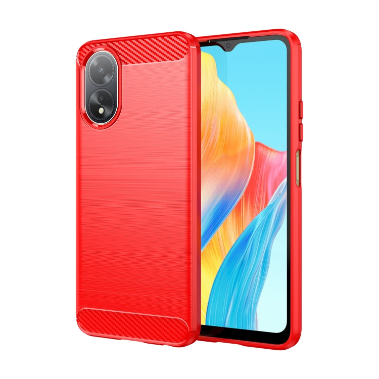 Carbon Fiber Brushed Texture TPU Phone Case, For OPPO K12x, For OPPO Reno11 Pro Global, For OPPO A2 5G, For OPPO A2M 5G, For OPPO A18 4G, For OPPO A38 4G, For OPPO A79 5G