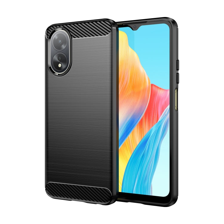 Carbon Fiber Brushed Texture TPU Phone Case, For OPPO K12x, For OPPO Reno11 Pro Global, For OPPO A2 5G, For OPPO A2M 5G, For OPPO A18 4G, For OPPO A38 4G, For OPPO A79 5G